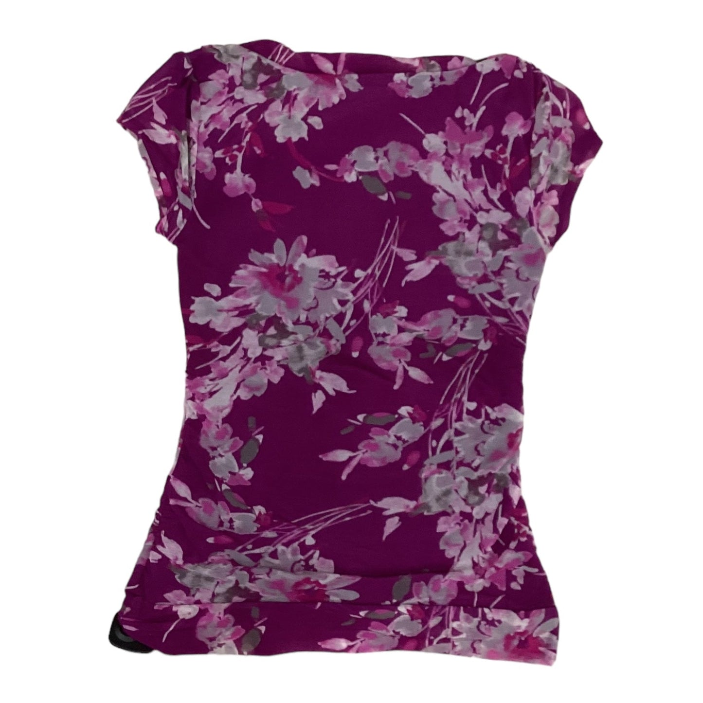 Purple Top Short Sleeve Elle, Size S