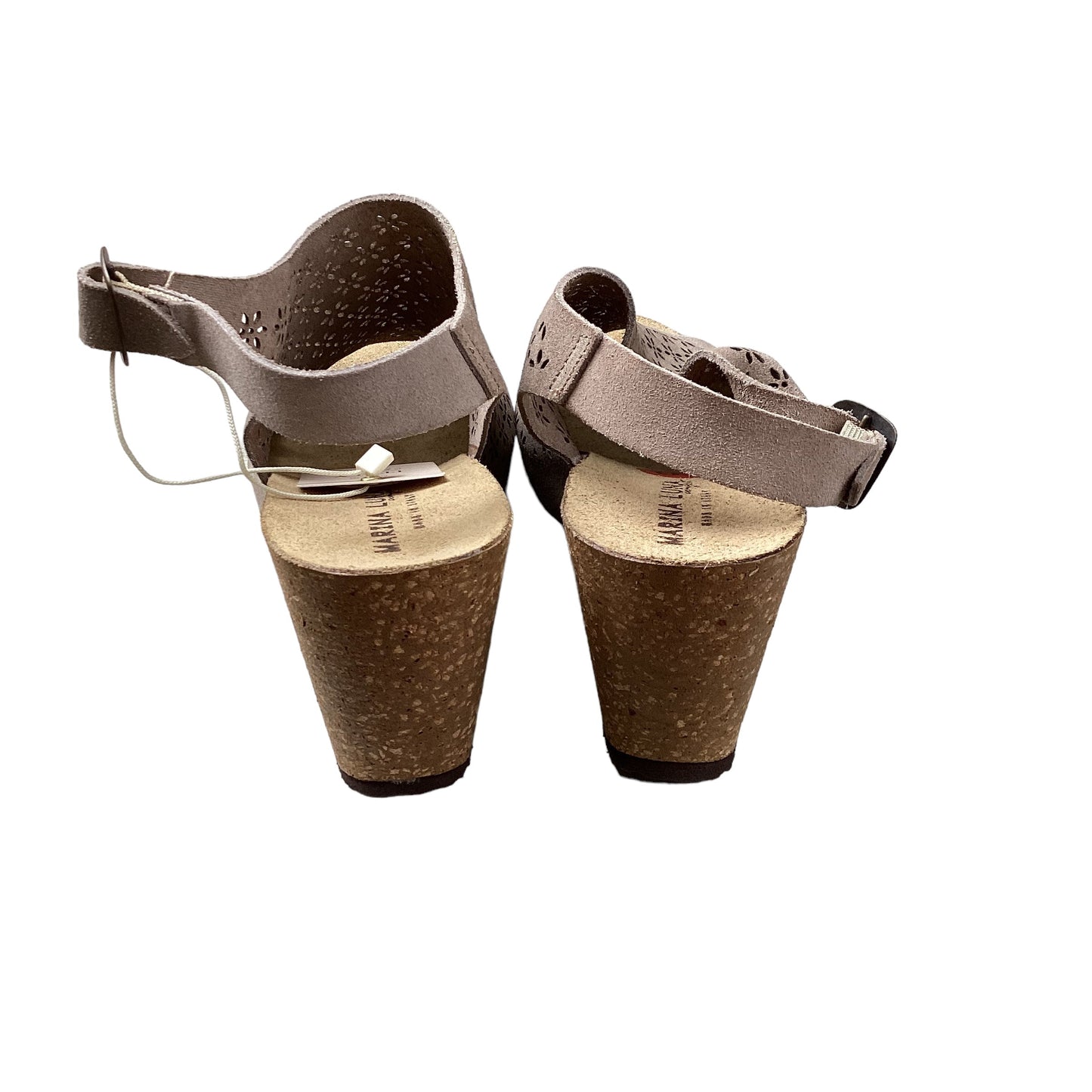 Brown Sandals Heels Block Clothes Mentor, Size 10
