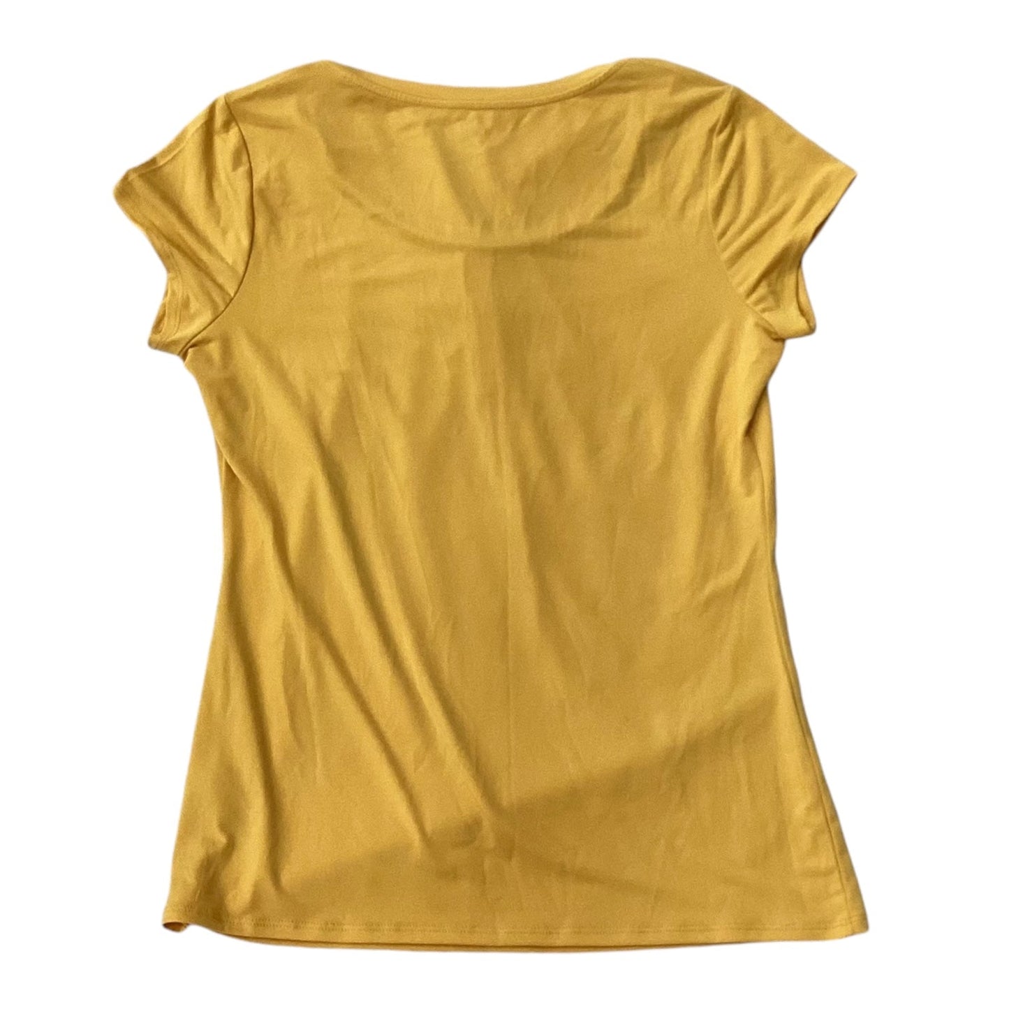 Top Short Sleeve By Worthington In Yellow, Size: M