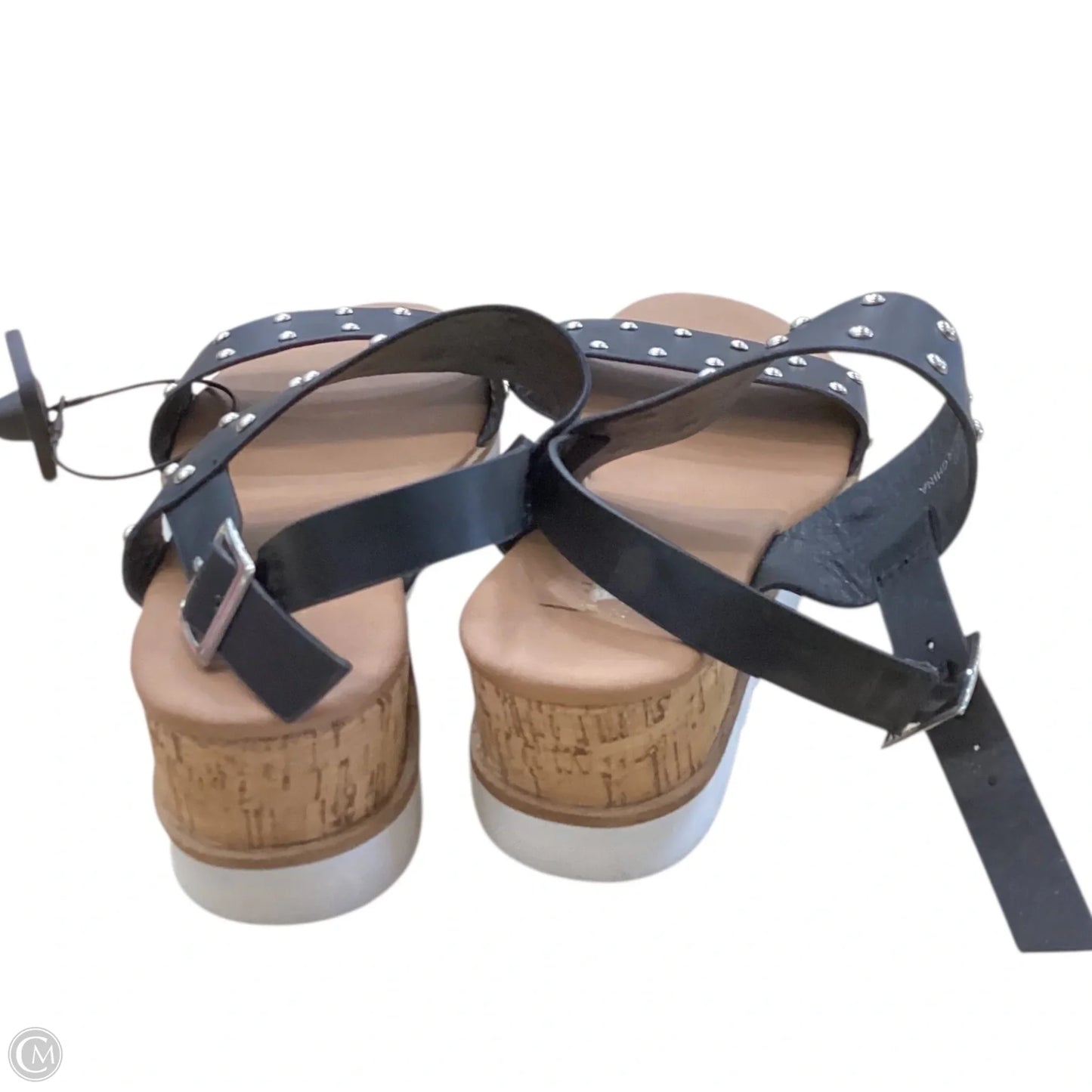 Sandals Flats By Nicole Miller In Black & Brown, Size: 8.5