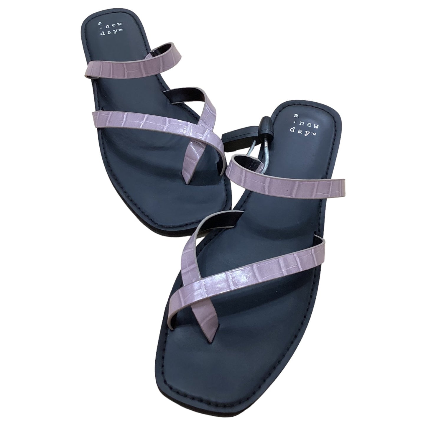 Purple Sandals Flip Flops A New Day, Size 8