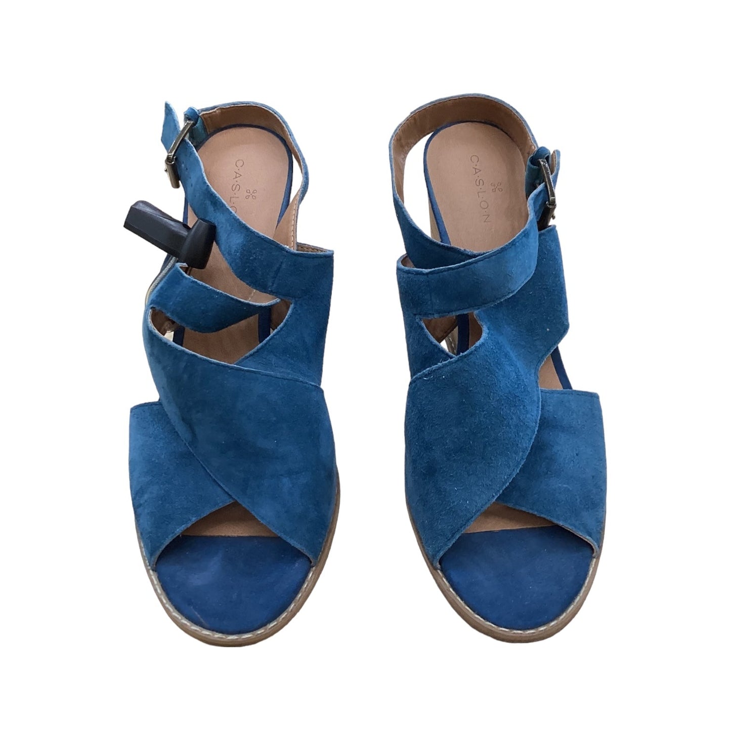 Blue Shoes Heels Wedge Caslon, Size 8