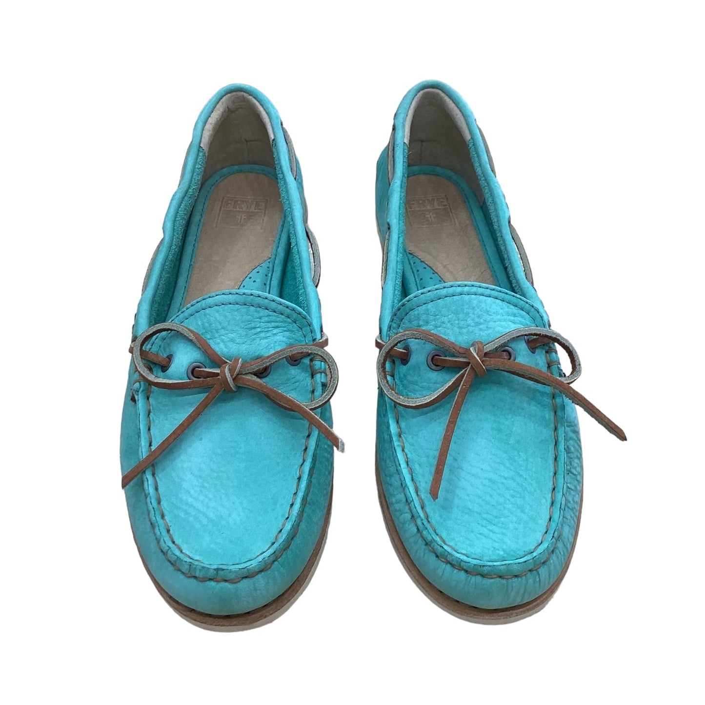 Teal Shoes Flats Frye, Size 8