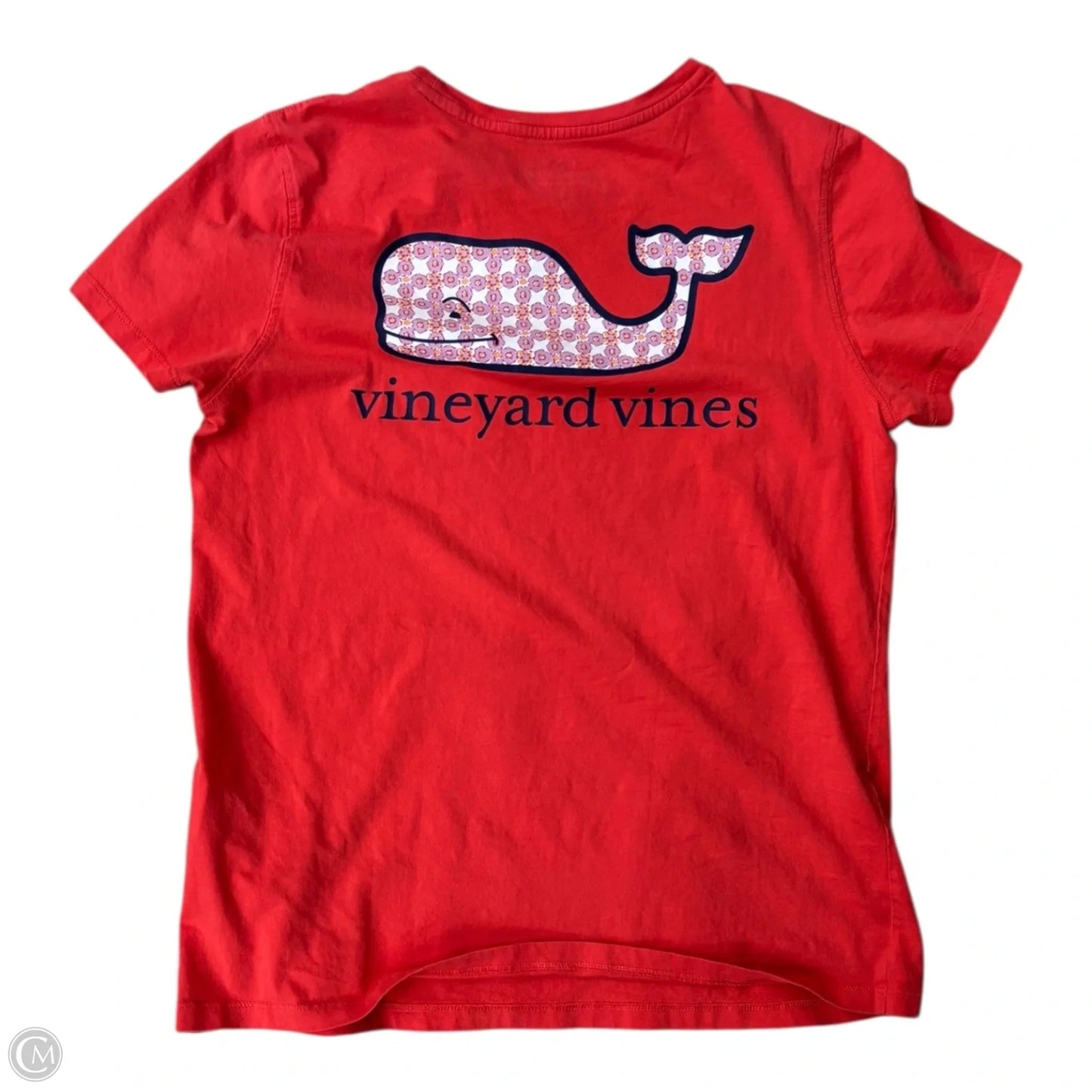 Top Short Sleeve By Vineyard Vines In Coral, Size: S
