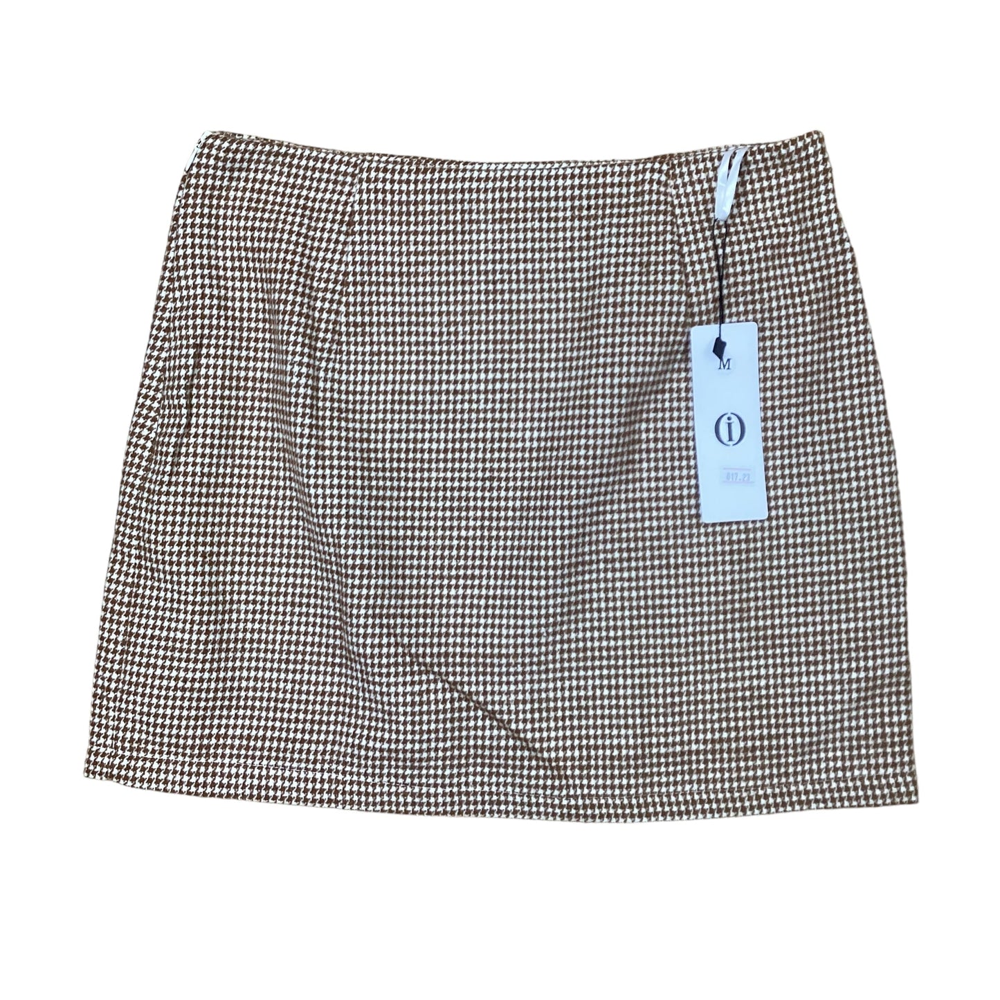 Brown & Cream Skirt Mini & Short Clothes Mentor, Size M