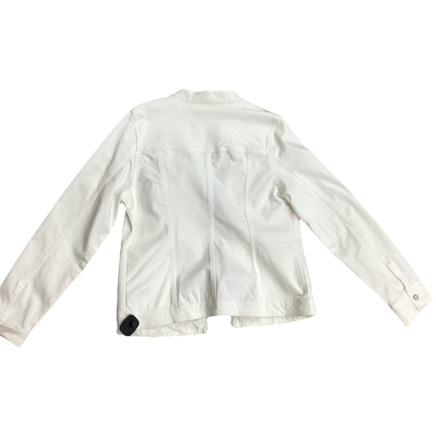 Jacket Denim By Isaac Mizrahi Live Qvc In White, Size: 6