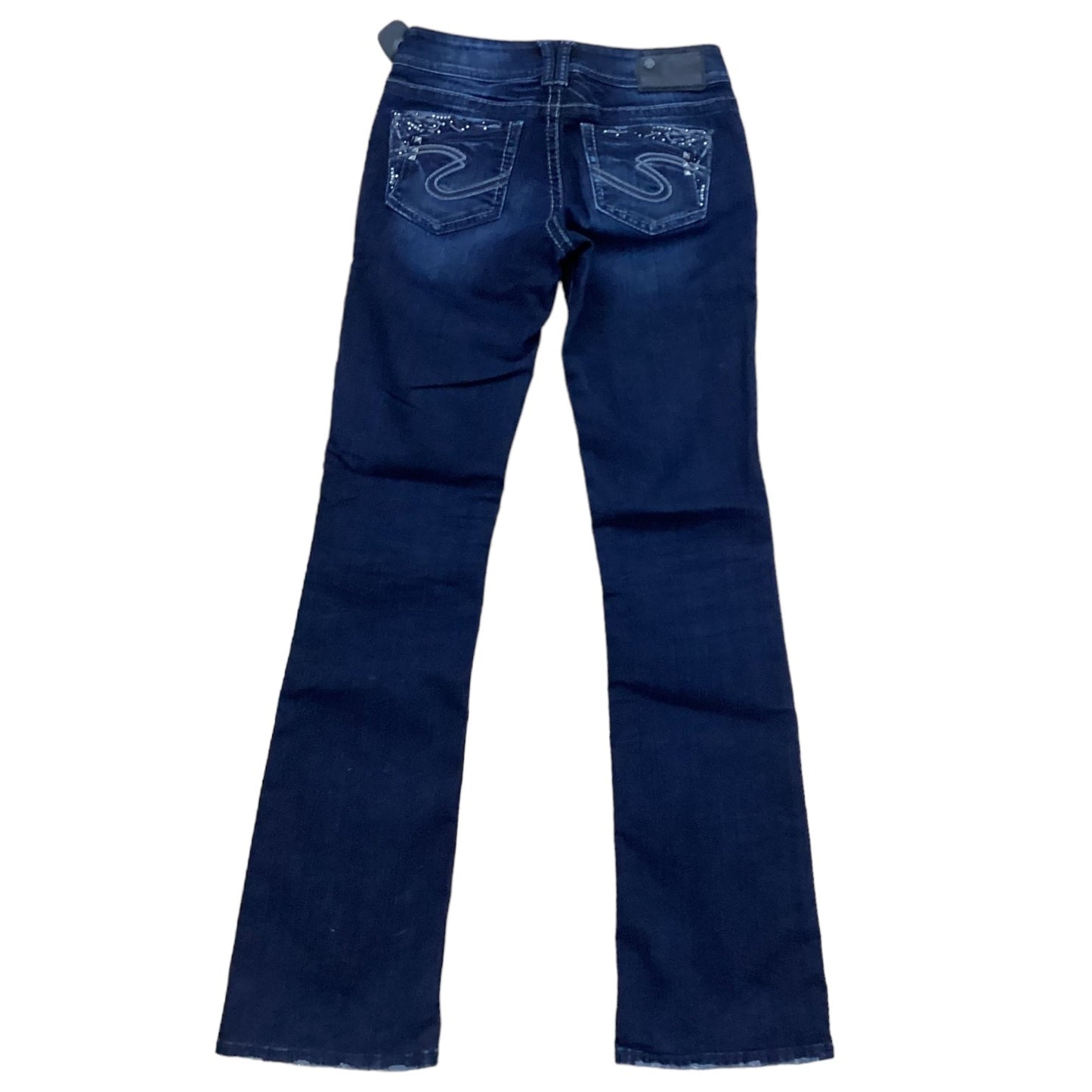 Jeans Straight By Silver In Blue Denim, Size: 4