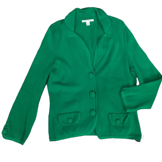 Sweater Cardigan By Banana Republic In Green, Size: M