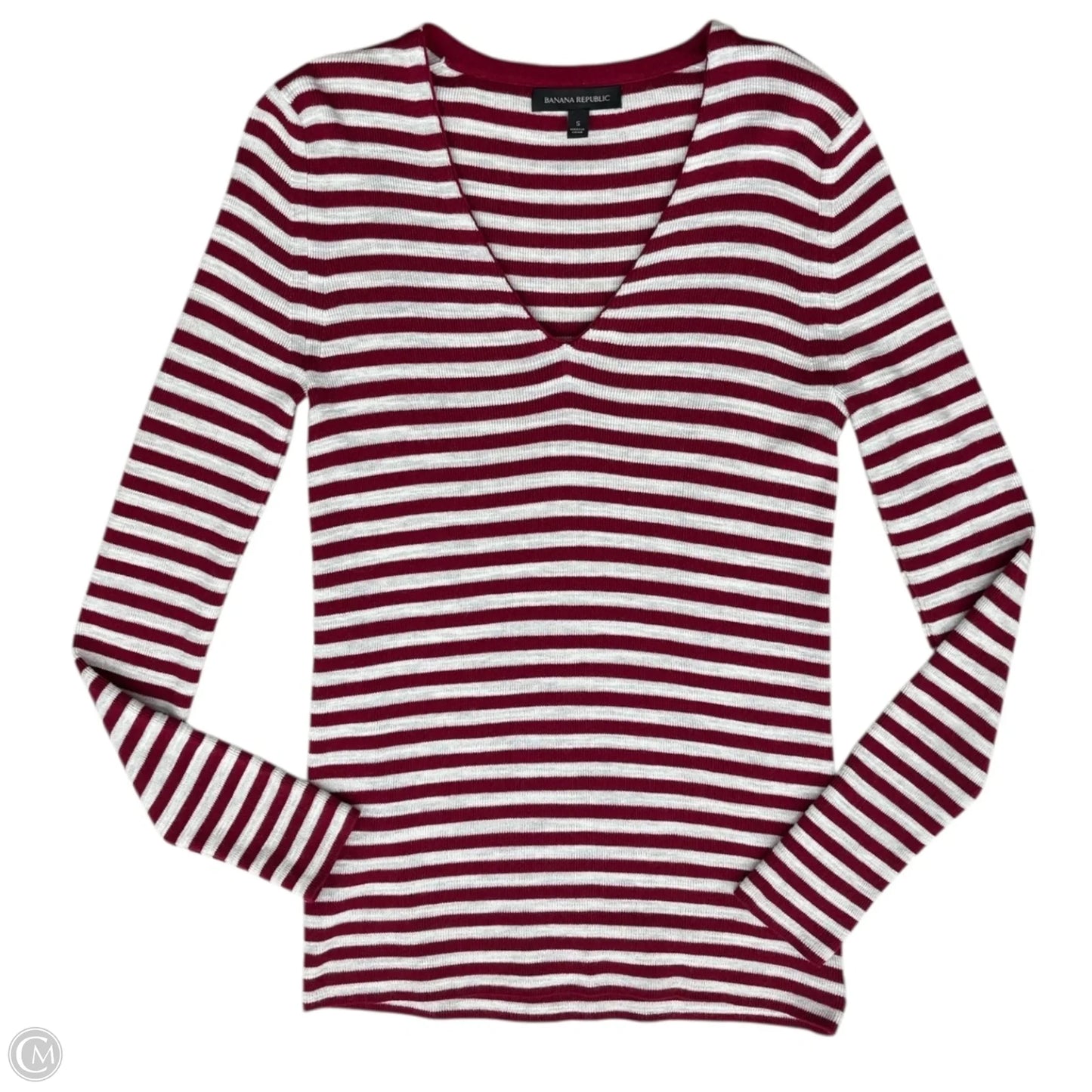 Sweater By Banana Republic In Striped Pattern, Size: S