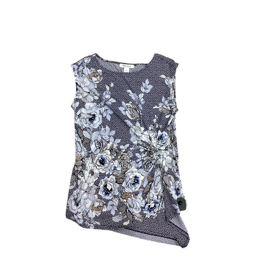 Top Sleeveless Designer By White House Black Market In Floral Print, Size: M