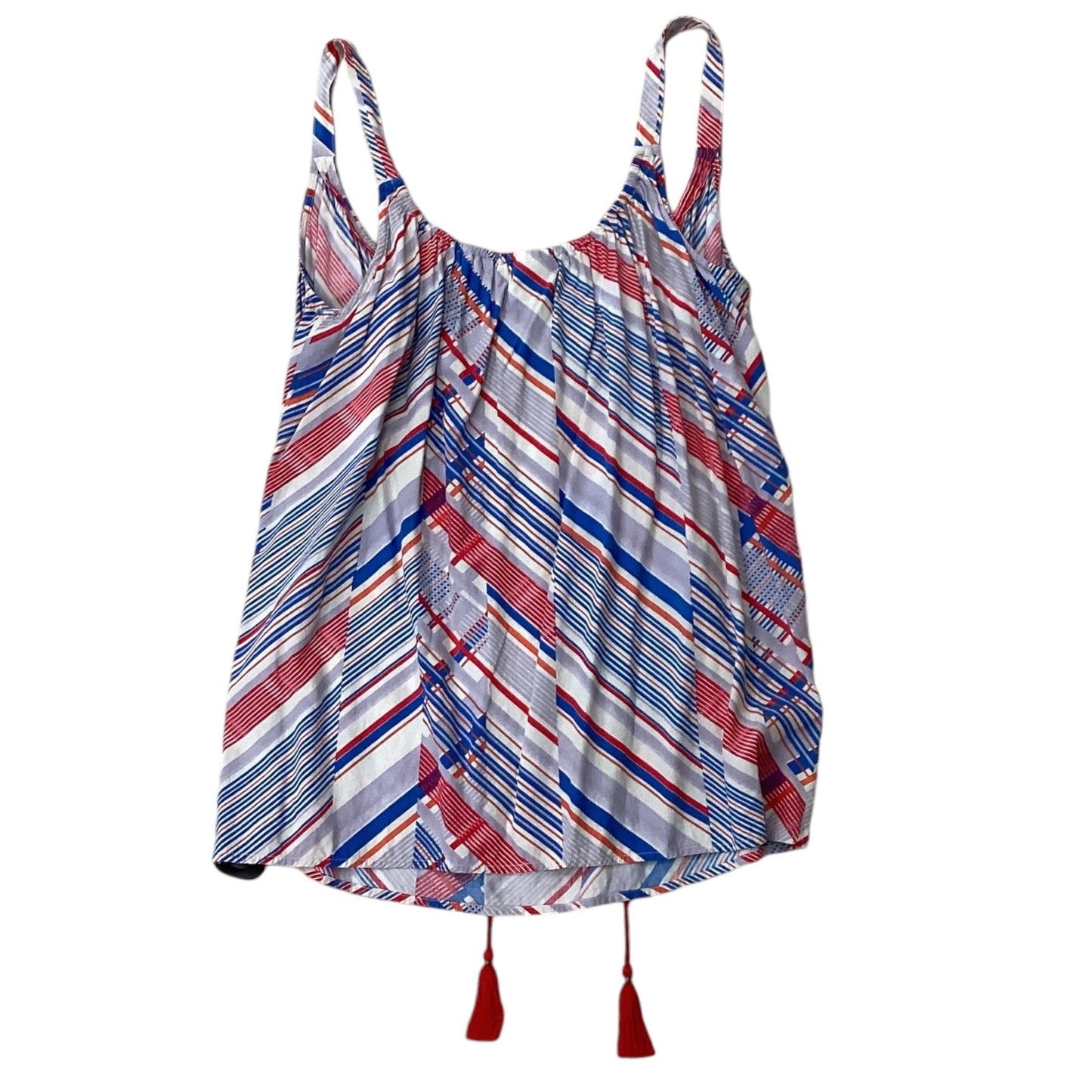 Top Sleeveless By Cabi In Blue & Red, Size: S