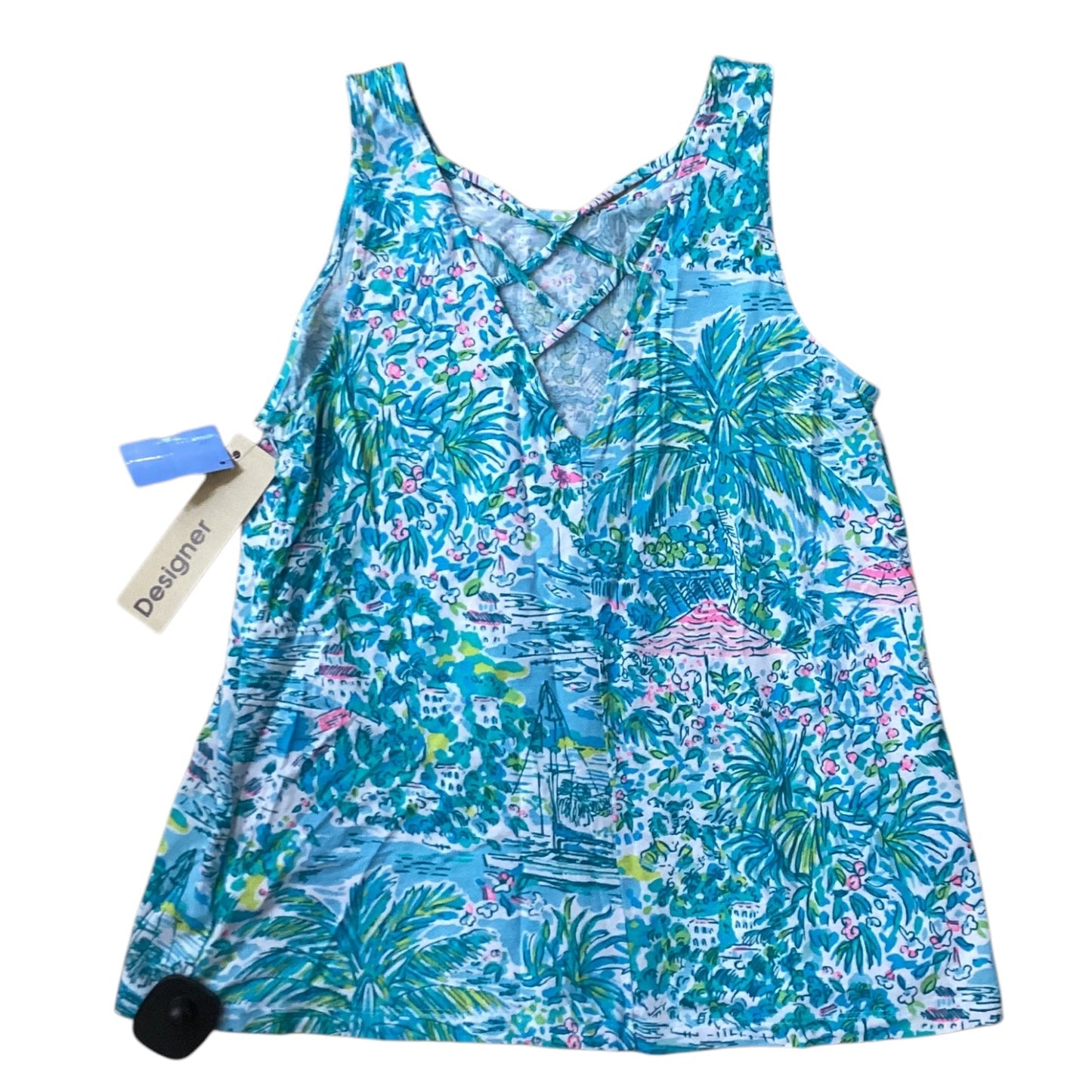 Tank Top Designer By Lilly Pulitzer In Green, Size: Xs