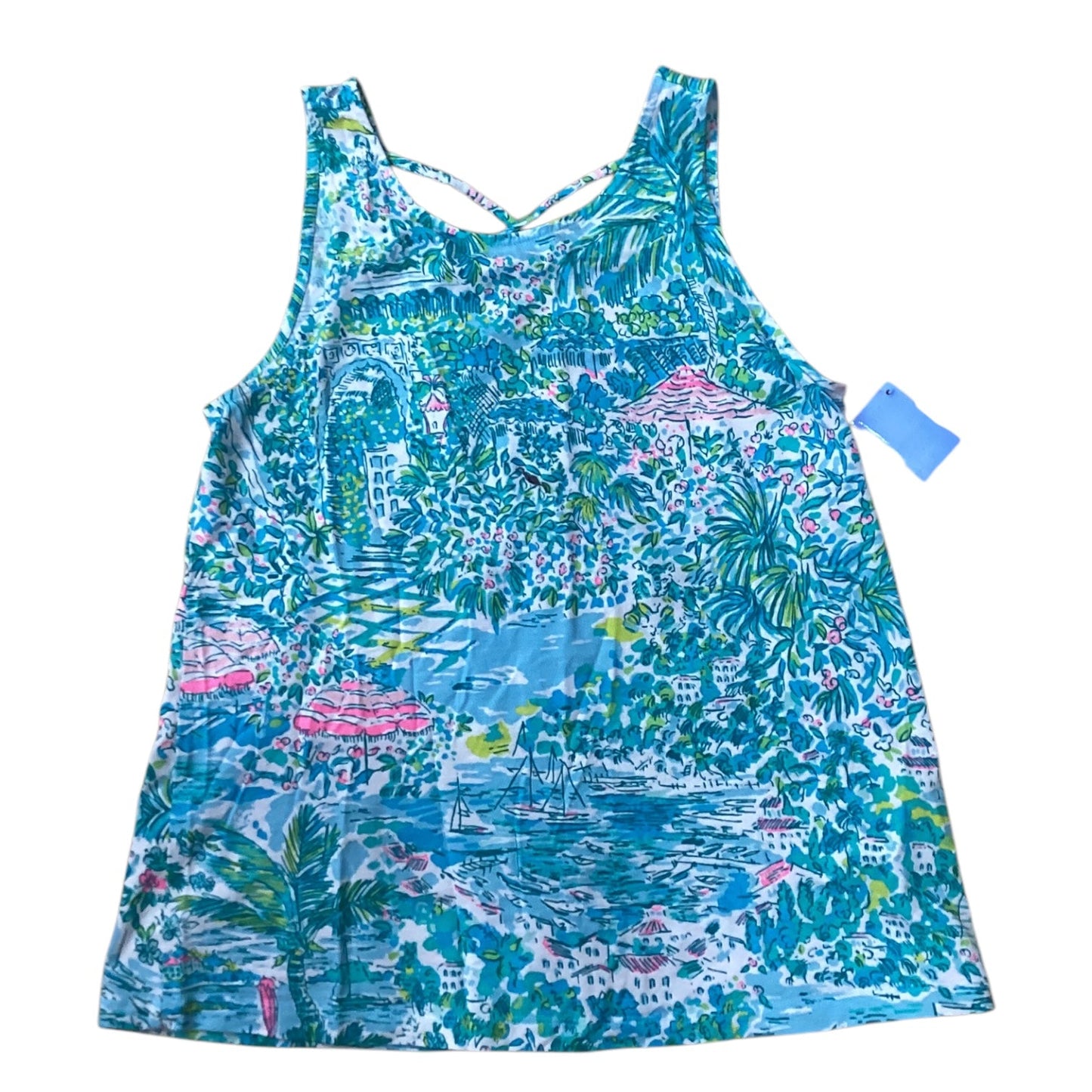 Tank Top Designer By Lilly Pulitzer In Green, Size: Xs