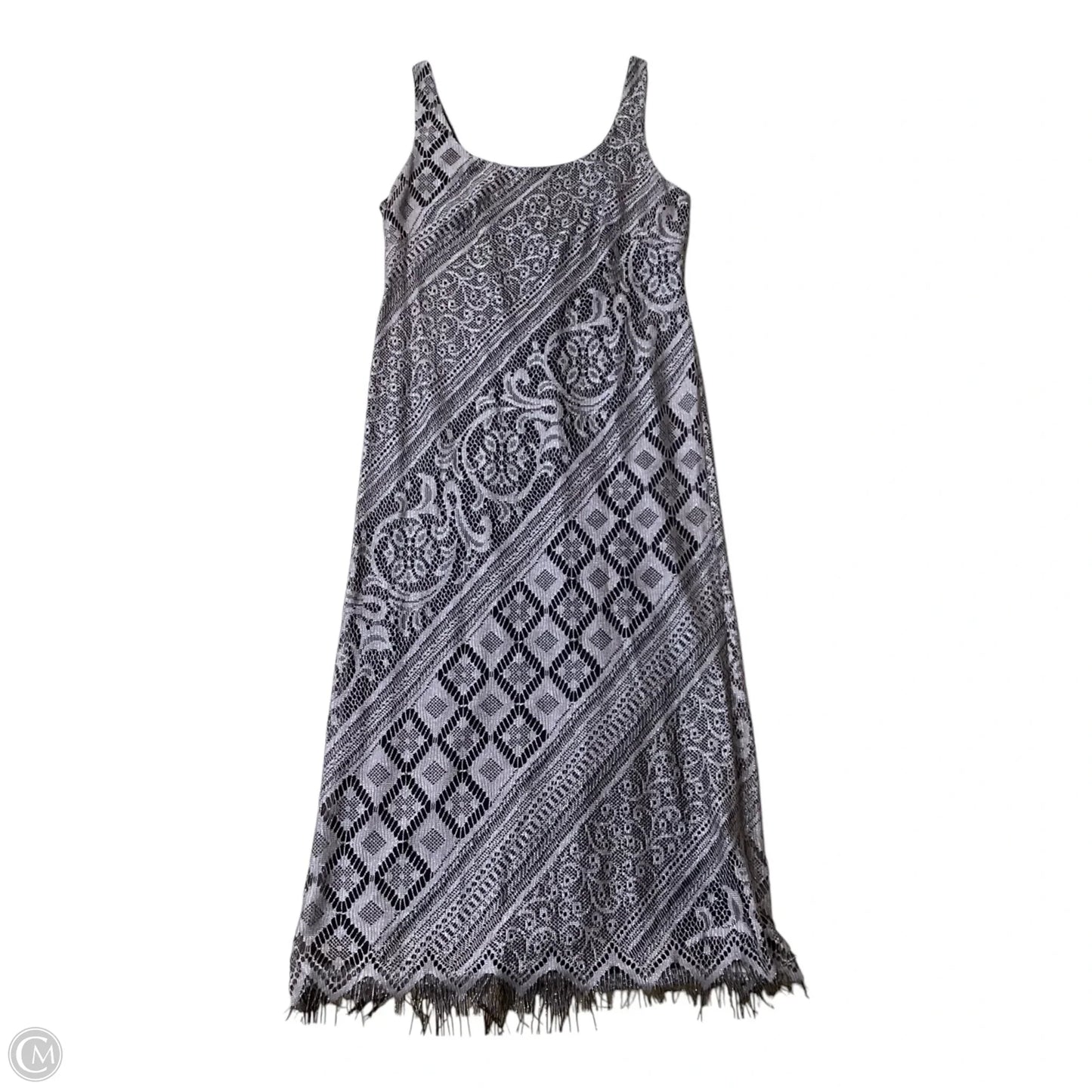 Dress Party Long By Sl Fashions In Silver, Size: Xl