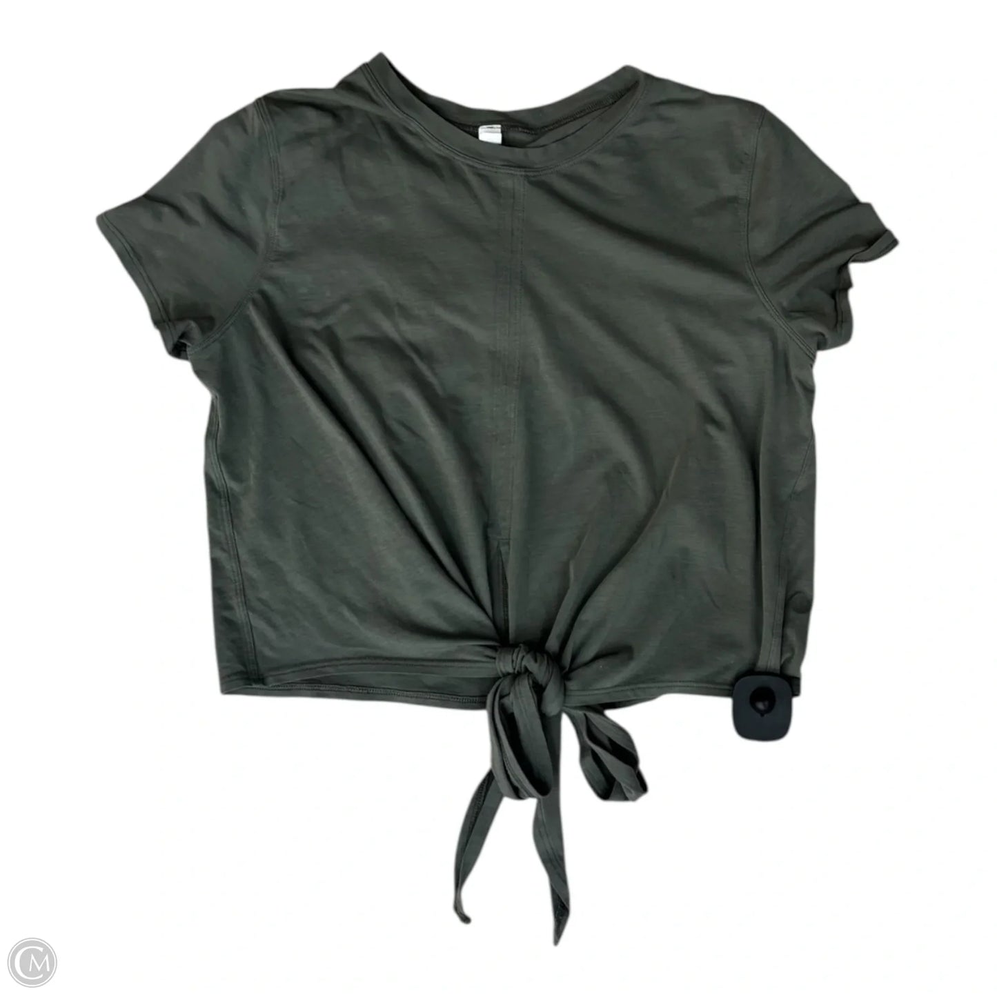 Athletic Top Short Sleeve By Lululemon In Green, Size: 8