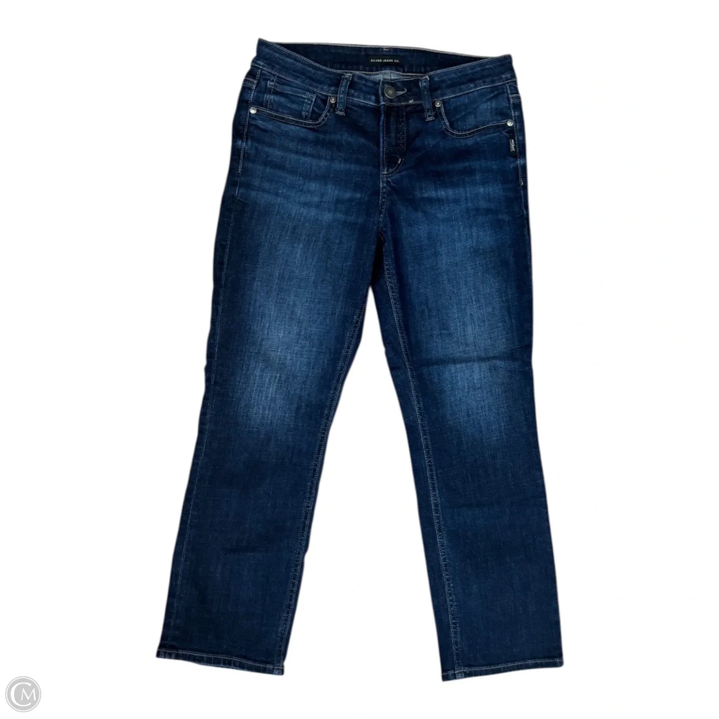 Jeans Cropped By Silver In Blue Denim, Size: 4