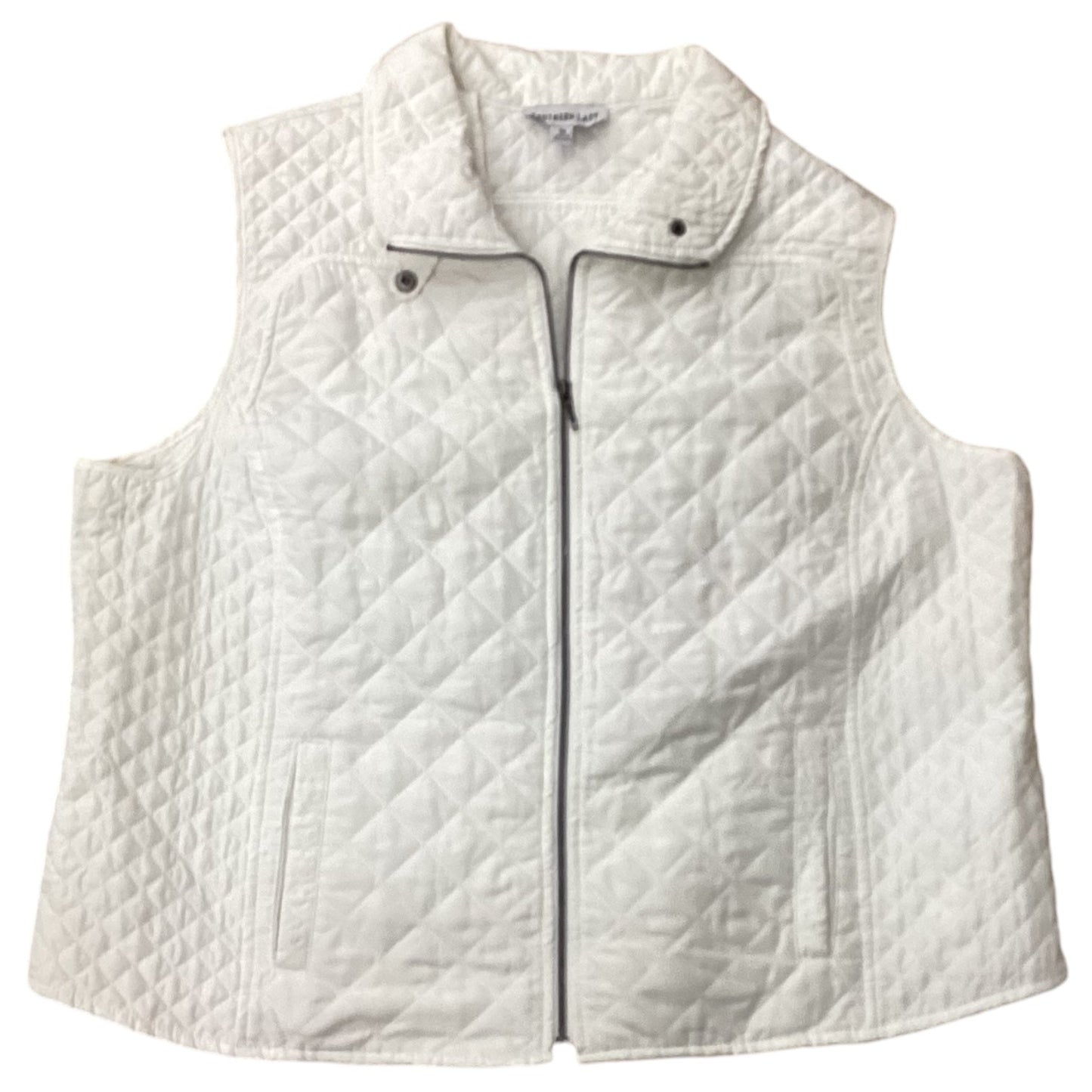 Vest Other By Clothes Mentor In White, Size: 1x