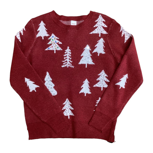 Sweater By Holiday Time In Red, Size: M