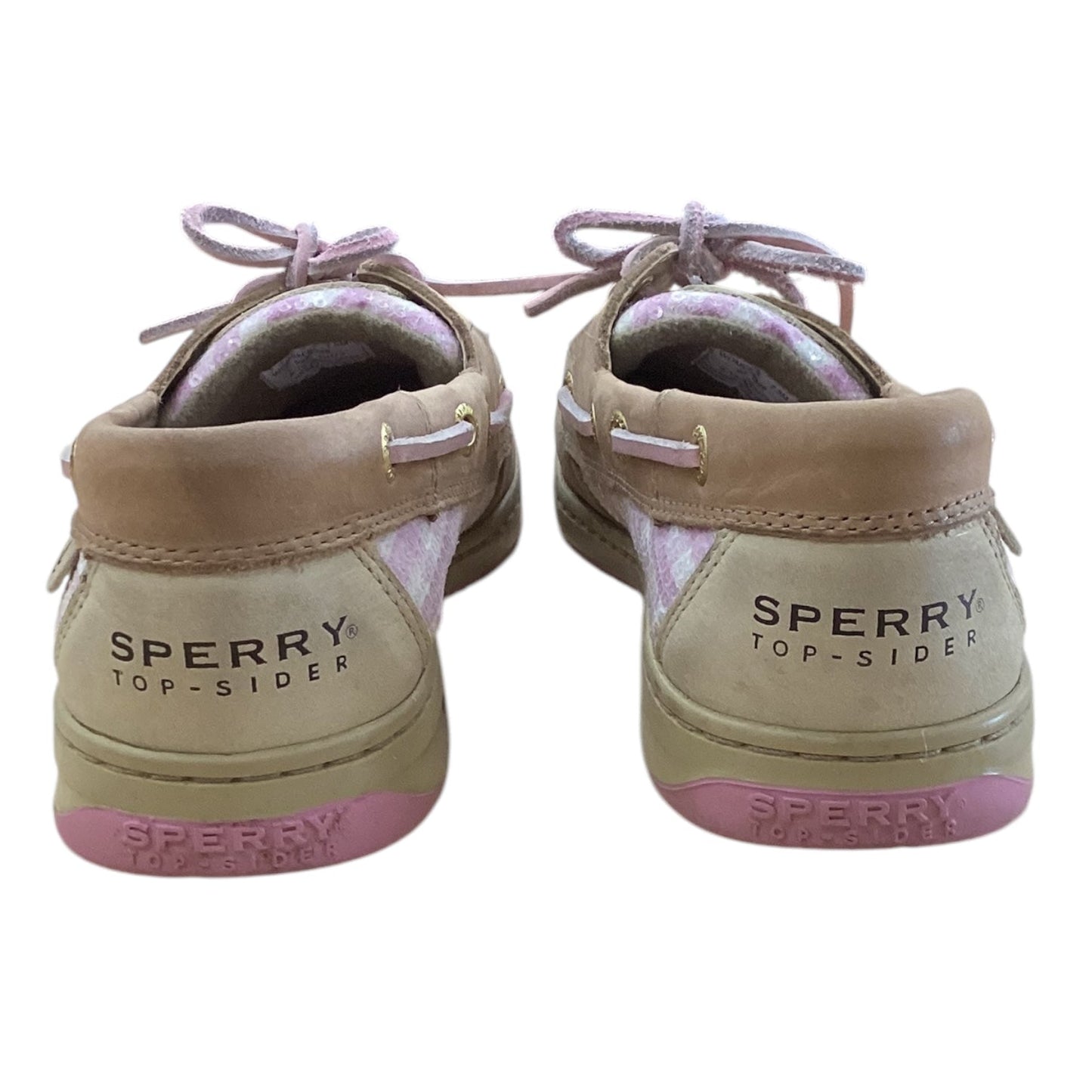 Shoes Flats By Sperry In Brown & Pink, Size: 7.5