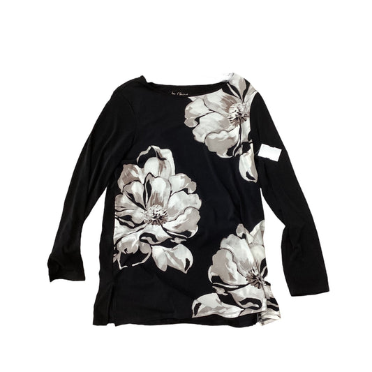 Top 3/4 Sleeve By Chicos In Floral Print, Size: 1