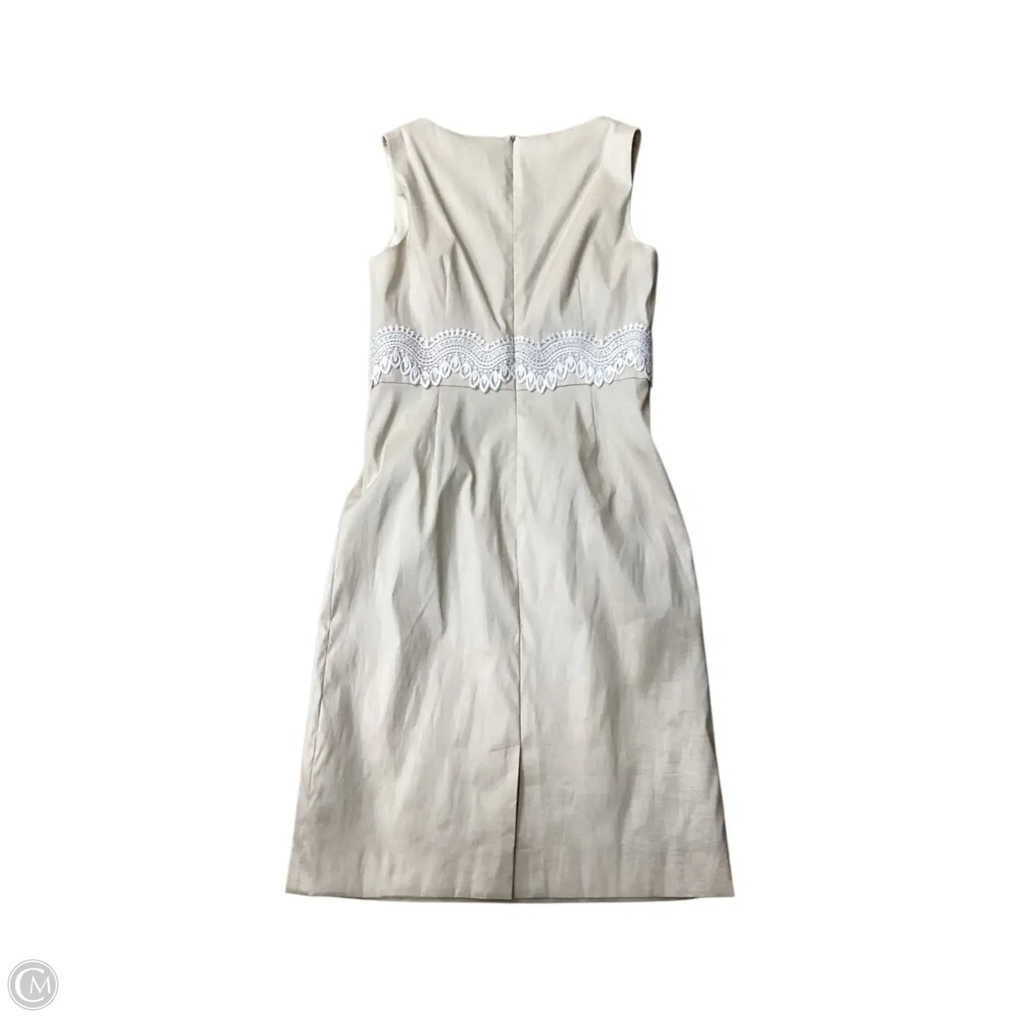 Dress Casual Maxi By Tahari By Arthur Levine In Tan, Size: 6