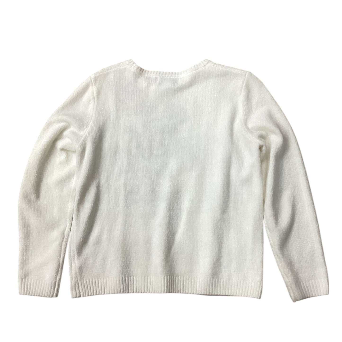 Sweater By Alfred Dunner In White, Size: Mp