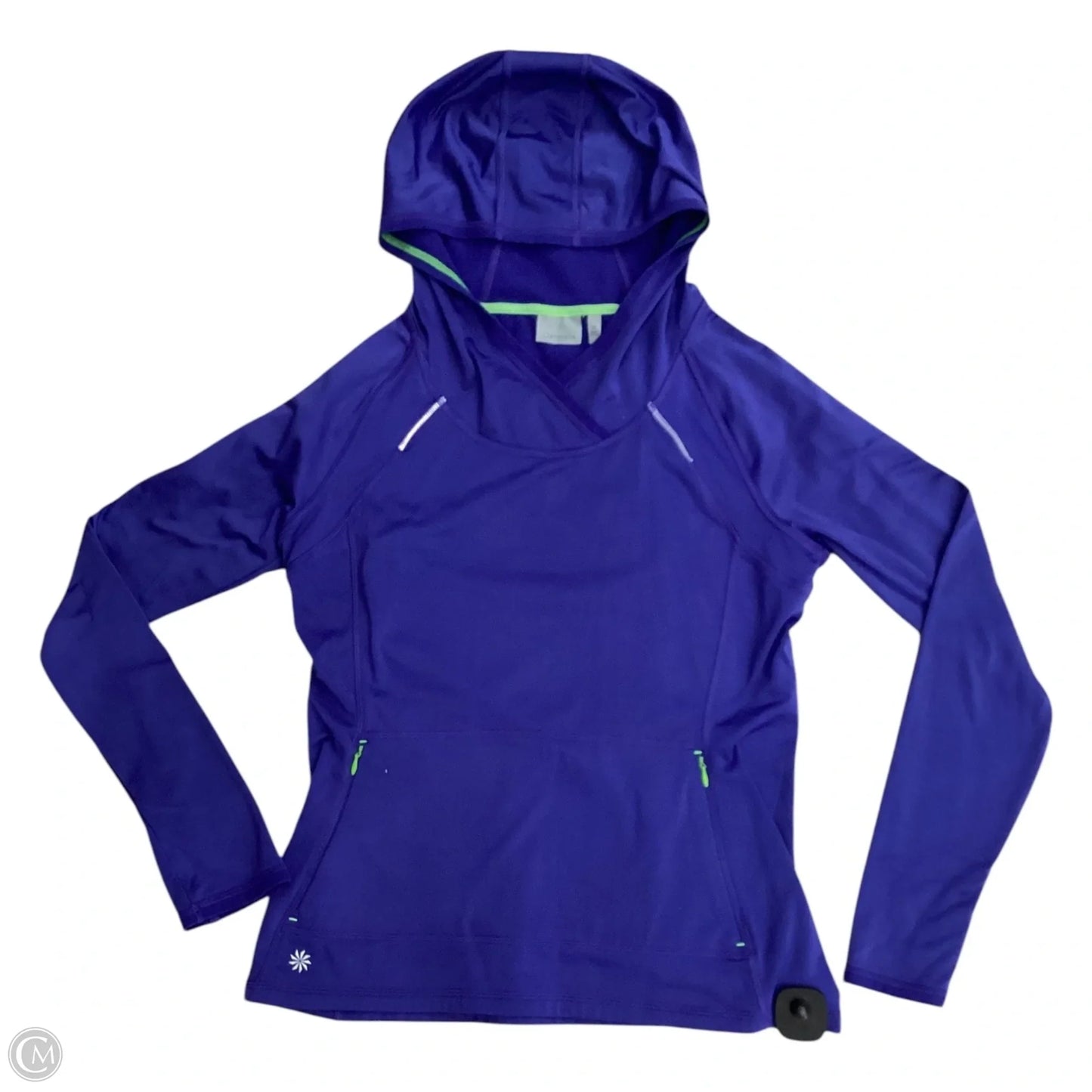 Athletic Top Long Sleeve Hoodie By Athleta In Purple, Size: M