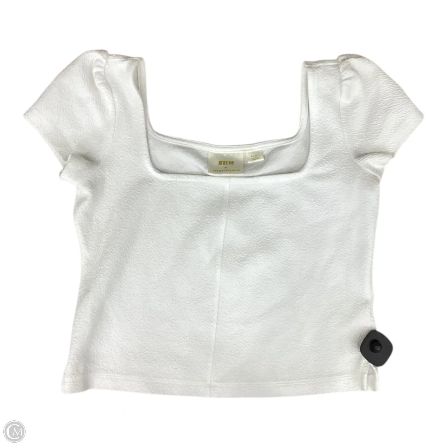 Top Short Sleeve By Anthropologie In Peach, Size: L