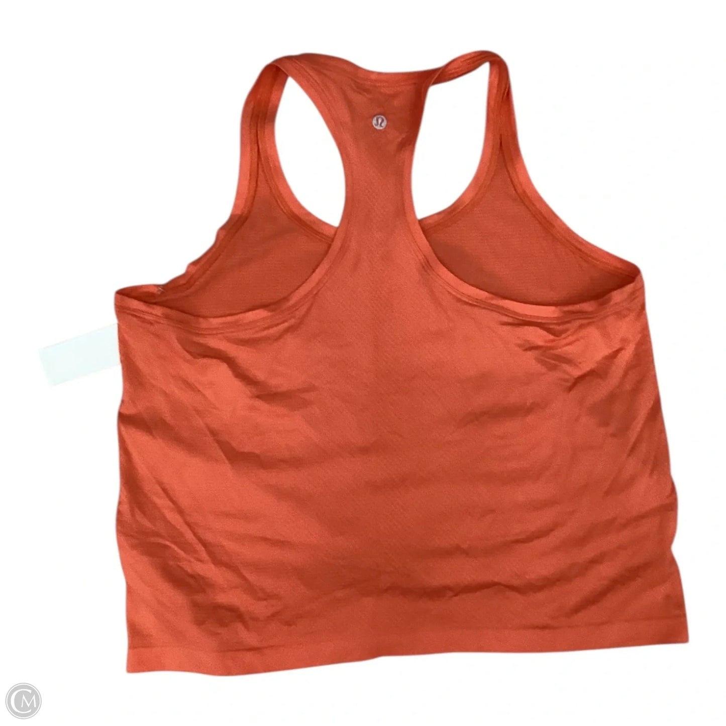 Athletic Tank Top By Lululemon In Orange, Size: L