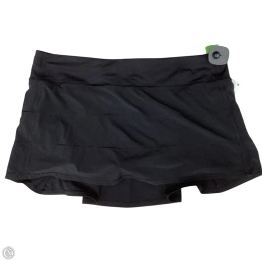 Athletic Skort By Lululemon In Black, Size: 12