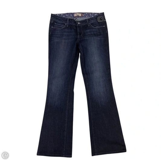 Jeans Boot Cut By Paige In Blue, Size: 6