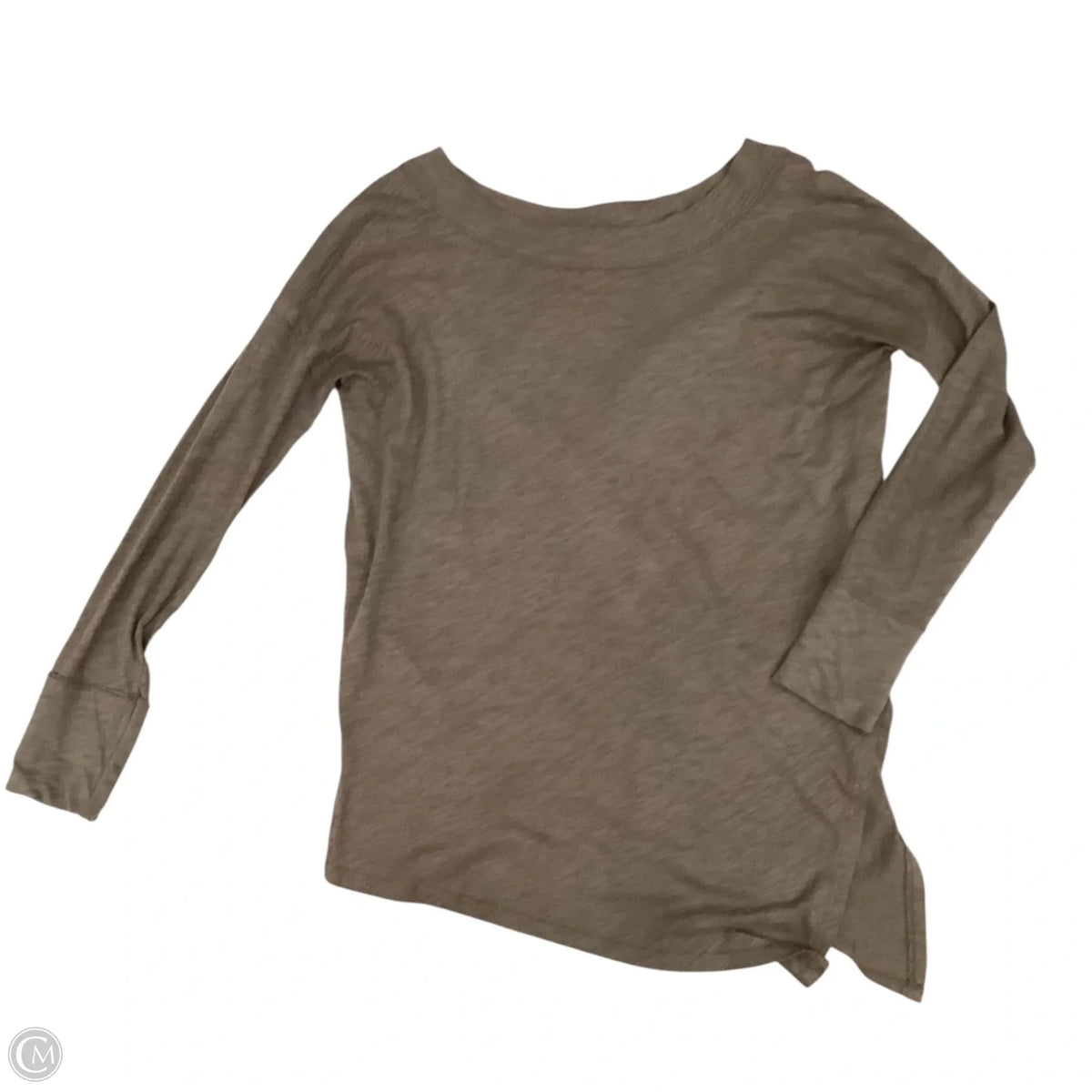 Top Long Sleeve By Bobi In Green, Size: S