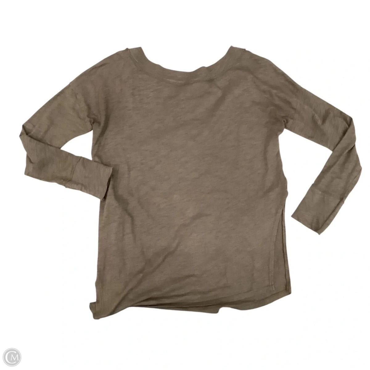 Top Long Sleeve By Bobi In Green, Size: S