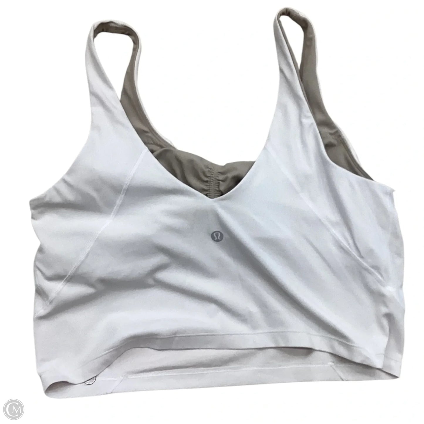 Athletic Bra By Lululemon In White, Size: L