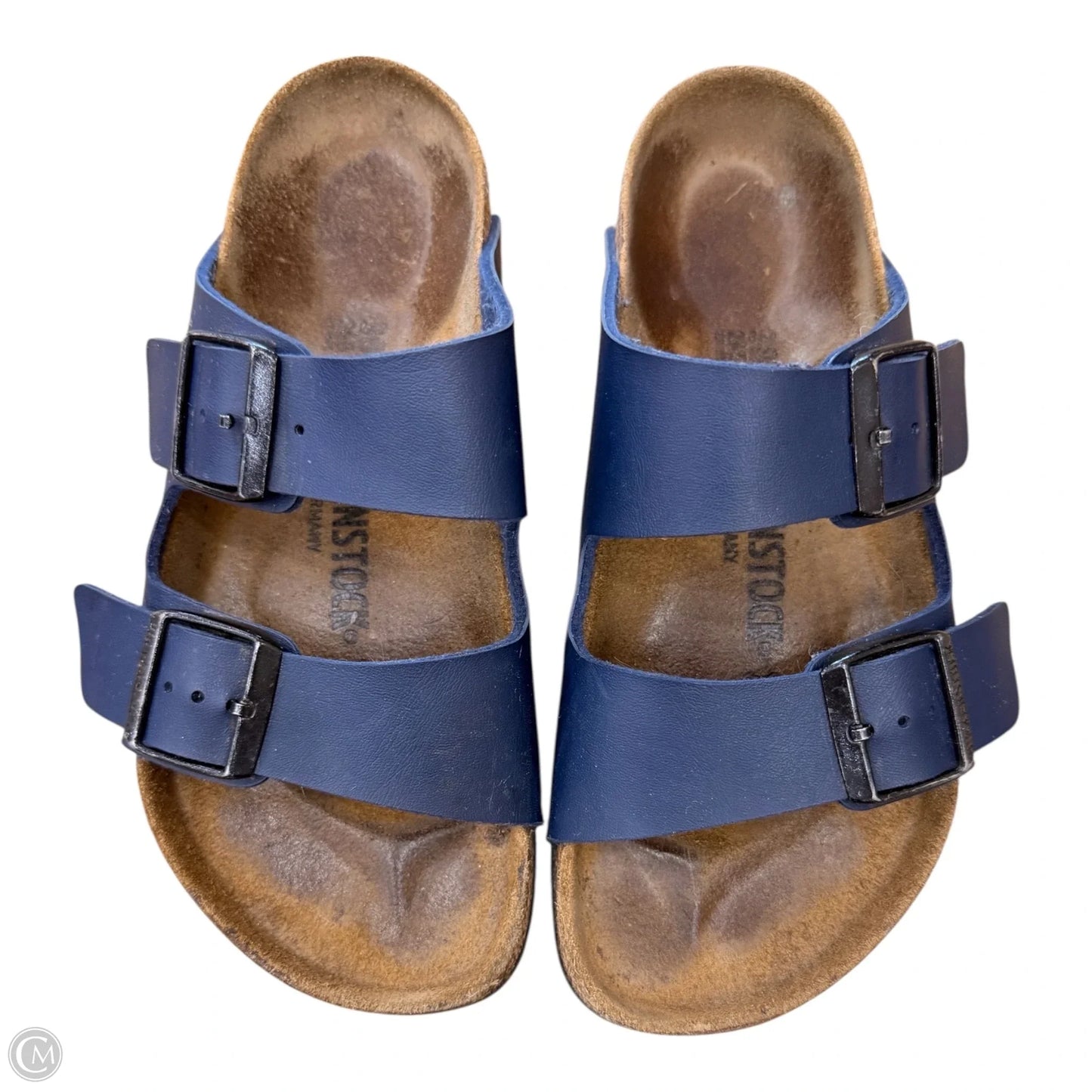 Sandals Flats By Birkenstock In Navy, Size: 7.5