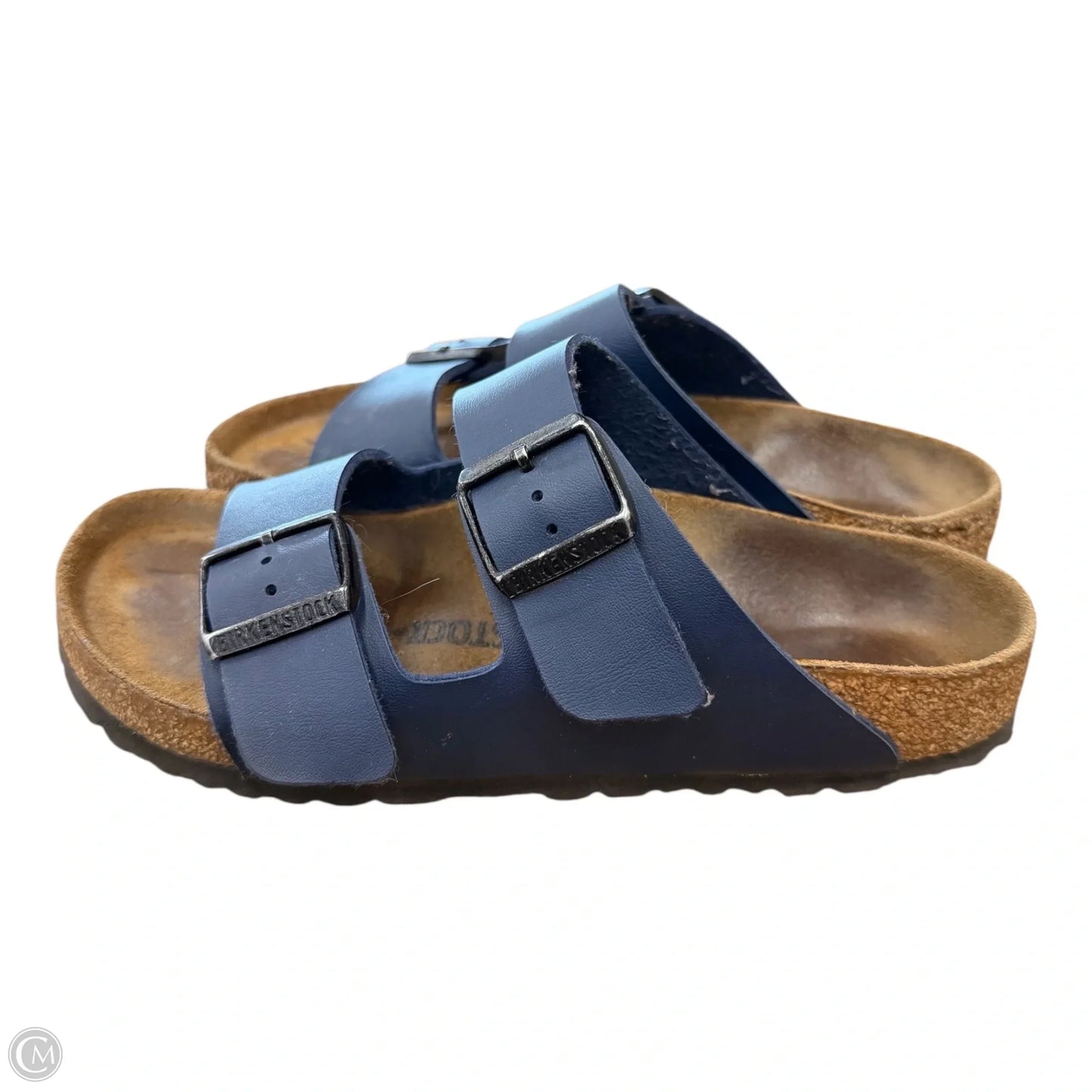 Sandals Flats By Birkenstock In Navy, Size: 7.5