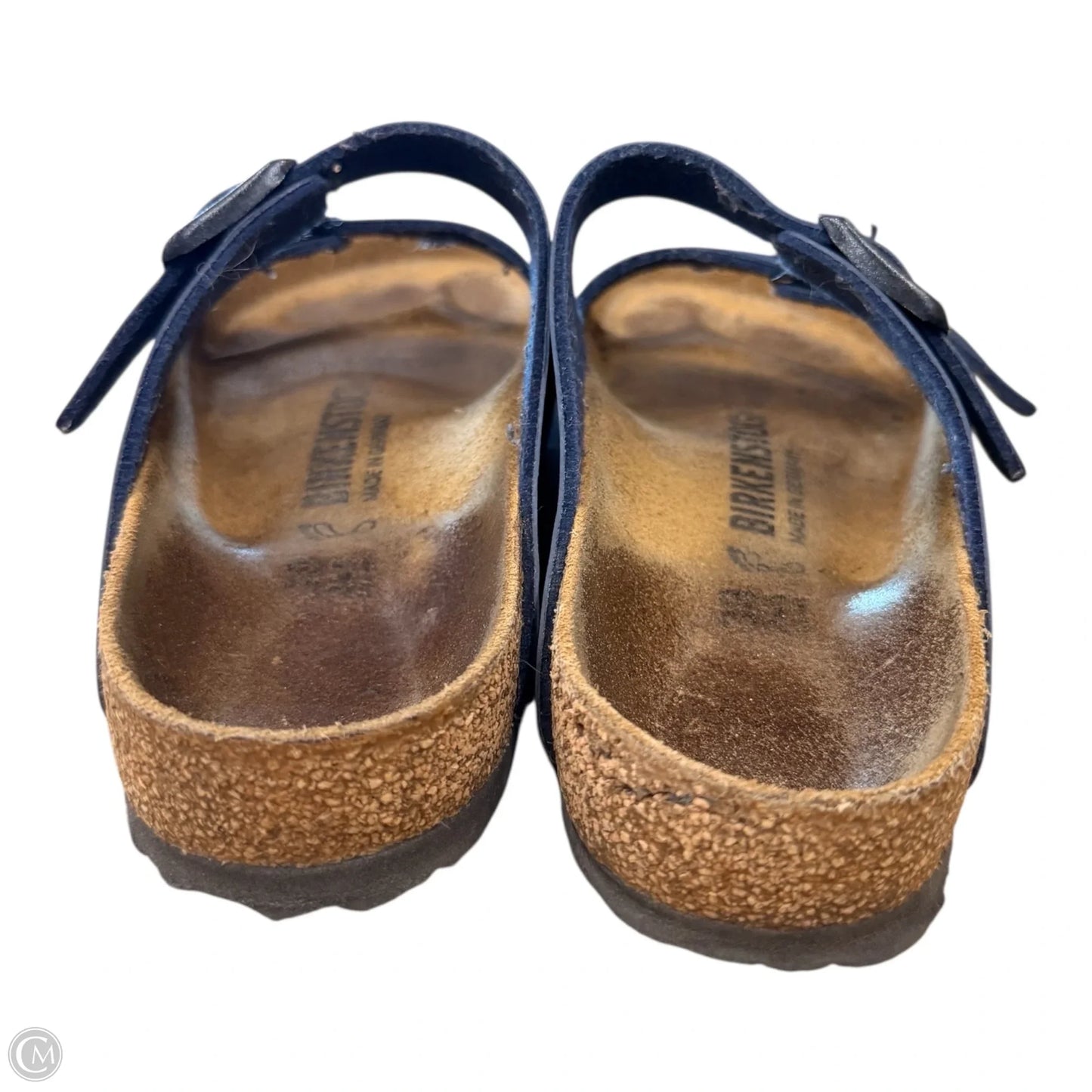 Sandals Flats By Birkenstock In Navy, Size: 7.5
