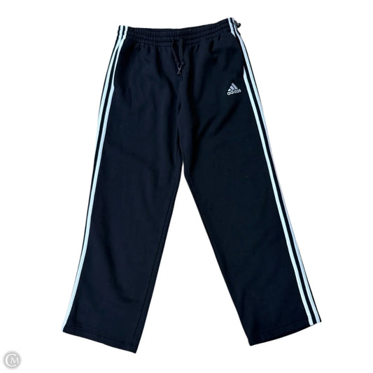 Athletic Pants By Adidas In Black & White, Size: L