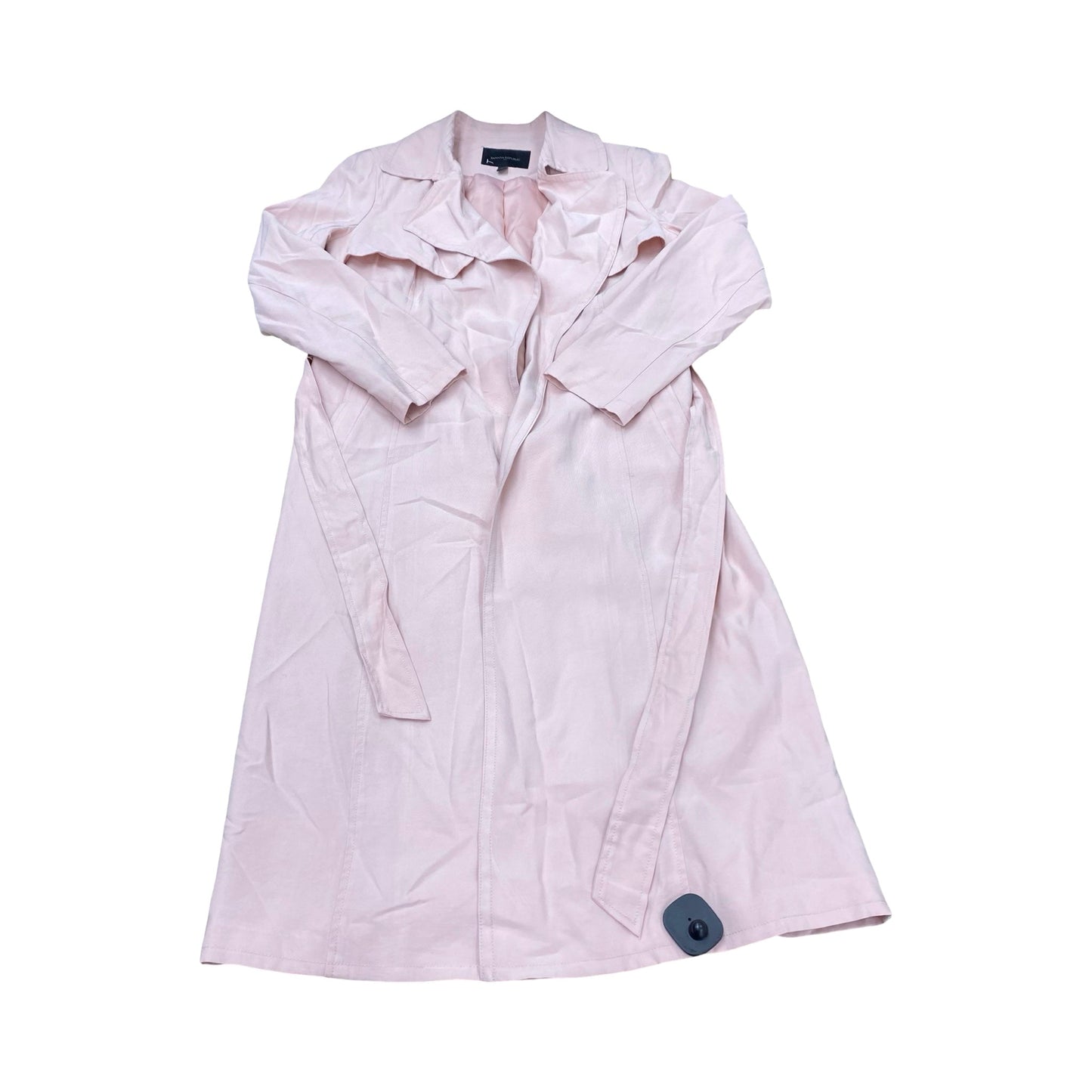 Coat Trench Coat By Banana Republic In Pink, Size:M