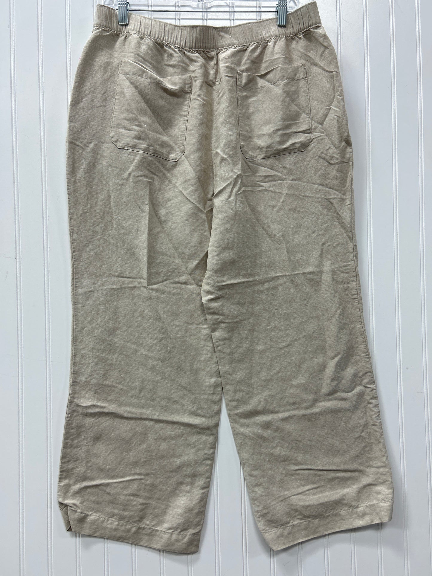 Pants Linen By Loft In Cream, Size:Lp