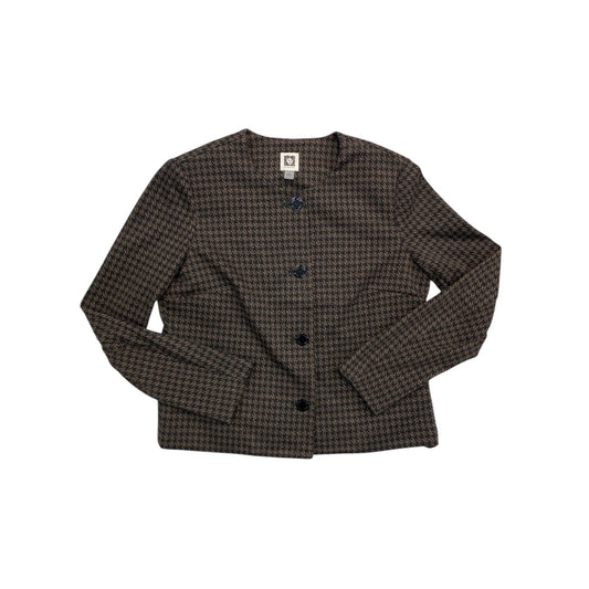 Blazer By Anne Klein In Black & Brown, Size:S