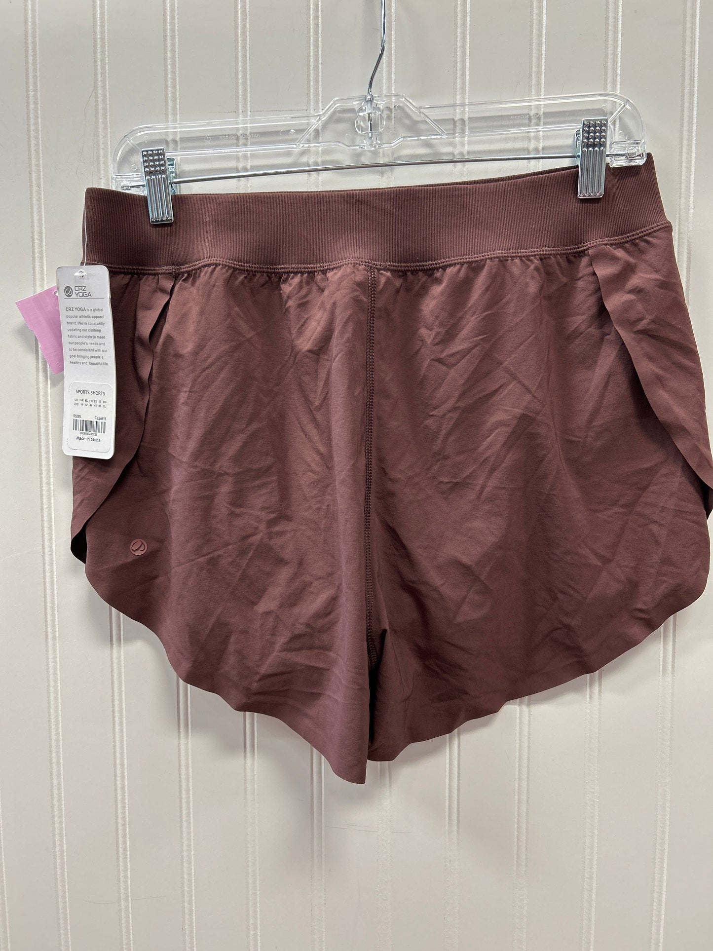 Athletic Shorts By Crz Yoga In Brown, Size:L