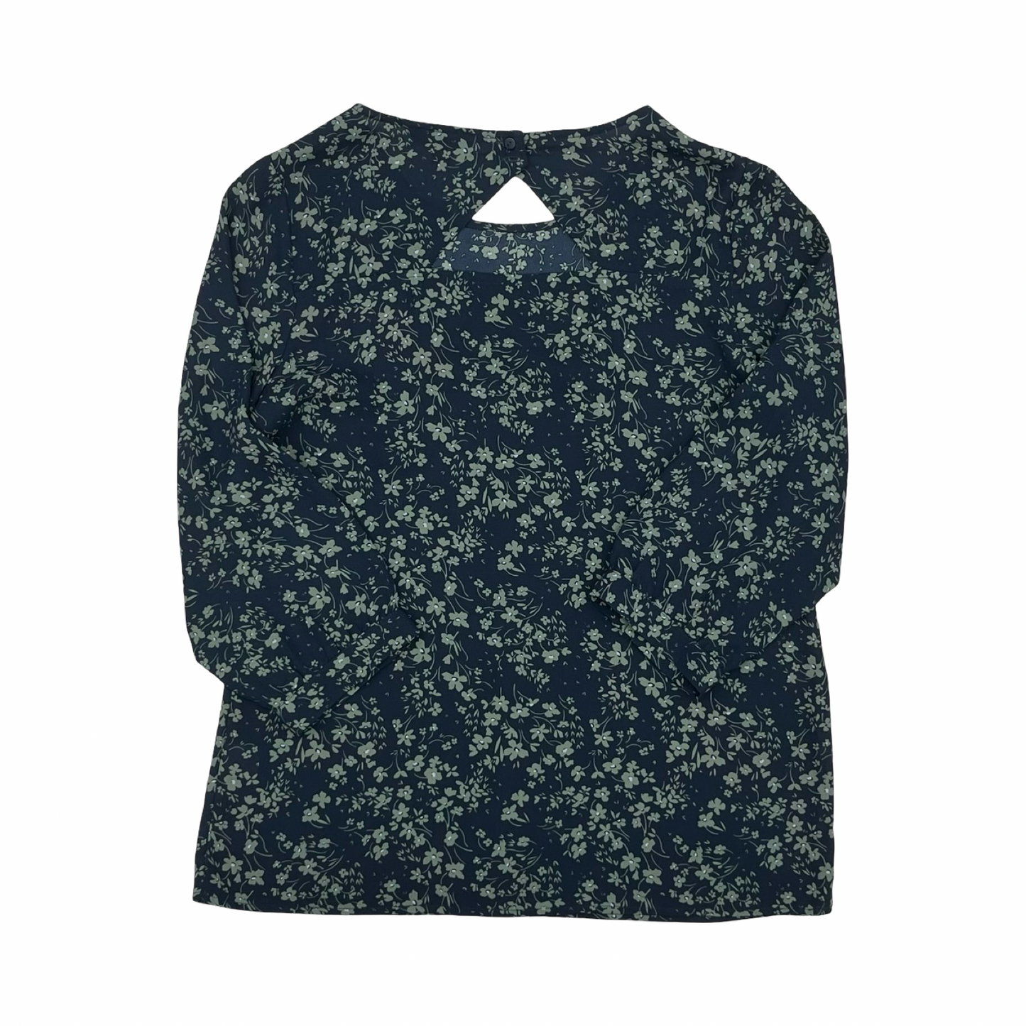 Blouse 3/4 Sleeve By 41 Hawthorn In Blue & Green, Size:S