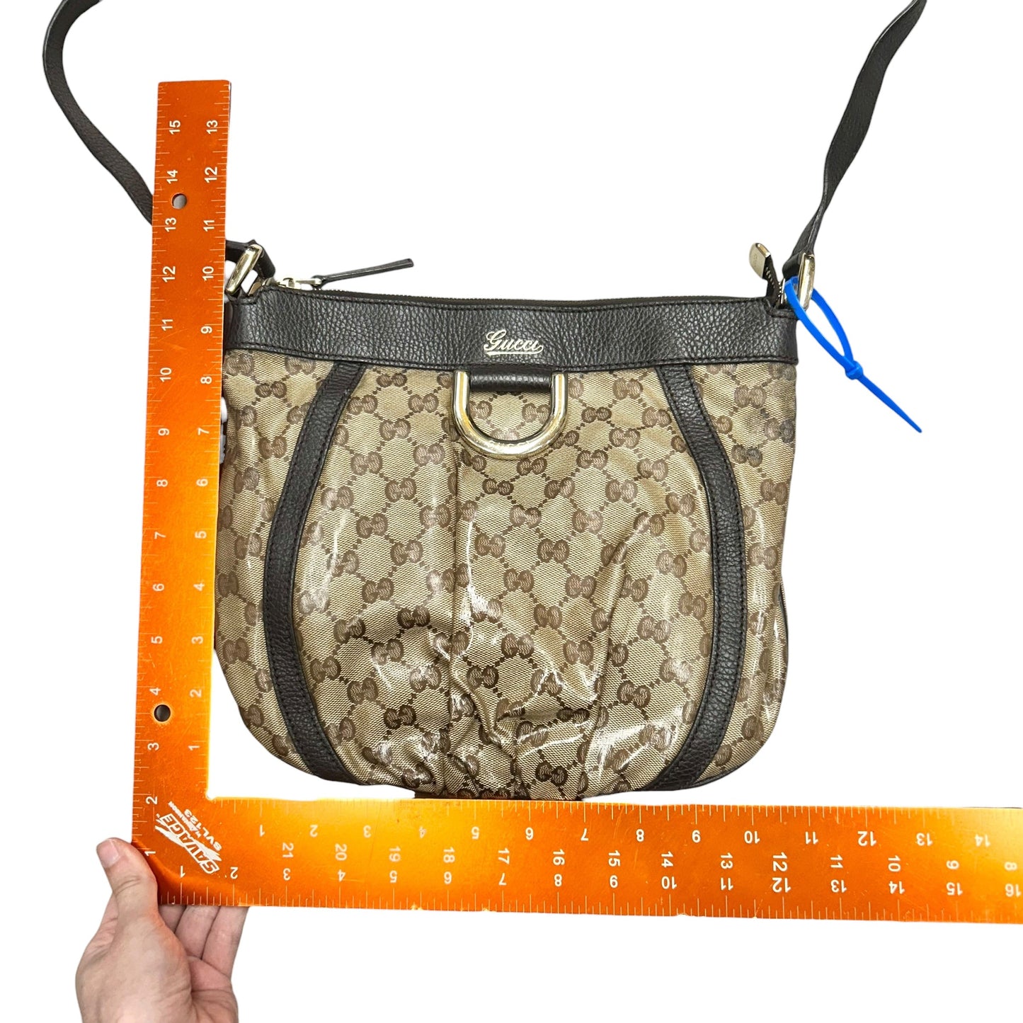 Crossbody Luxury Designer By Gucci, Size: Small