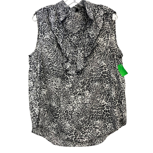 Top Sleeveless By Jones New York In Black & White, Size:Xl