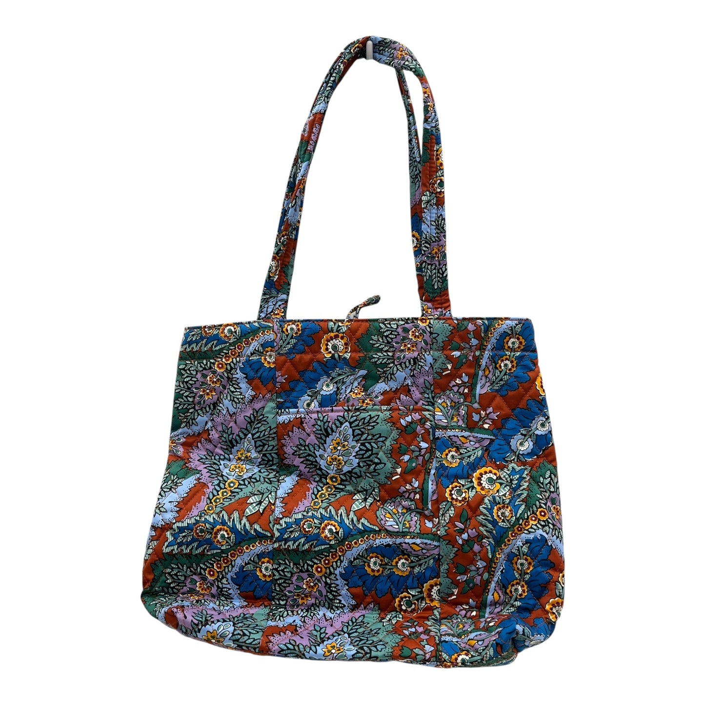 Handbag By Vera Bradley In Blue & Brown, Size:Medium