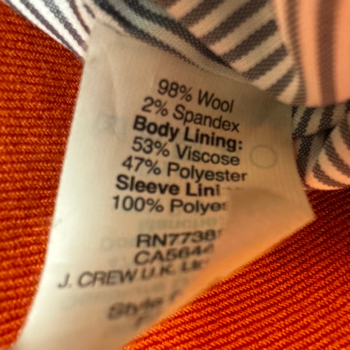 Wool School Boy Blazer By J. Crew In Orange, Size: 2