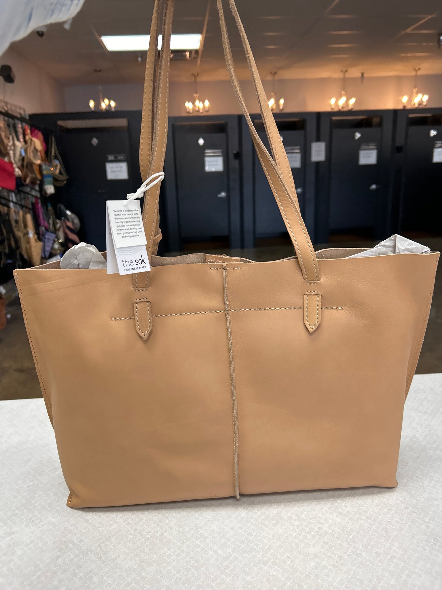 Tote Leather By The Sak In Tan, Size:Large