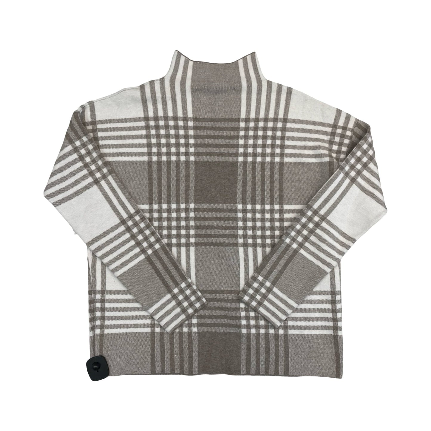Sweater By Max Studio In Brown & White, Size:Xl