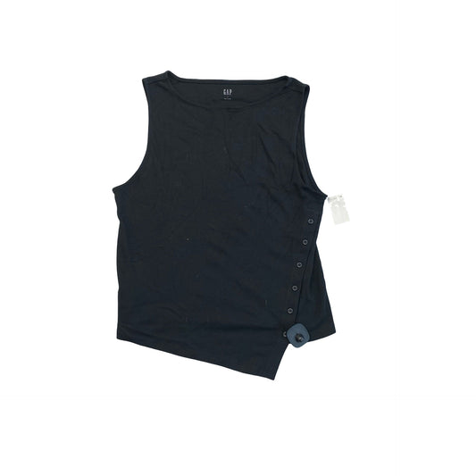 Top Sleeveless By Gap In Black, Size:L